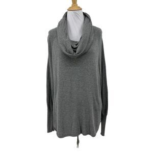 Joie Wesley Cowl Neck Sweater Women S Small Graphite Wool Cashmere Blend Slouchy